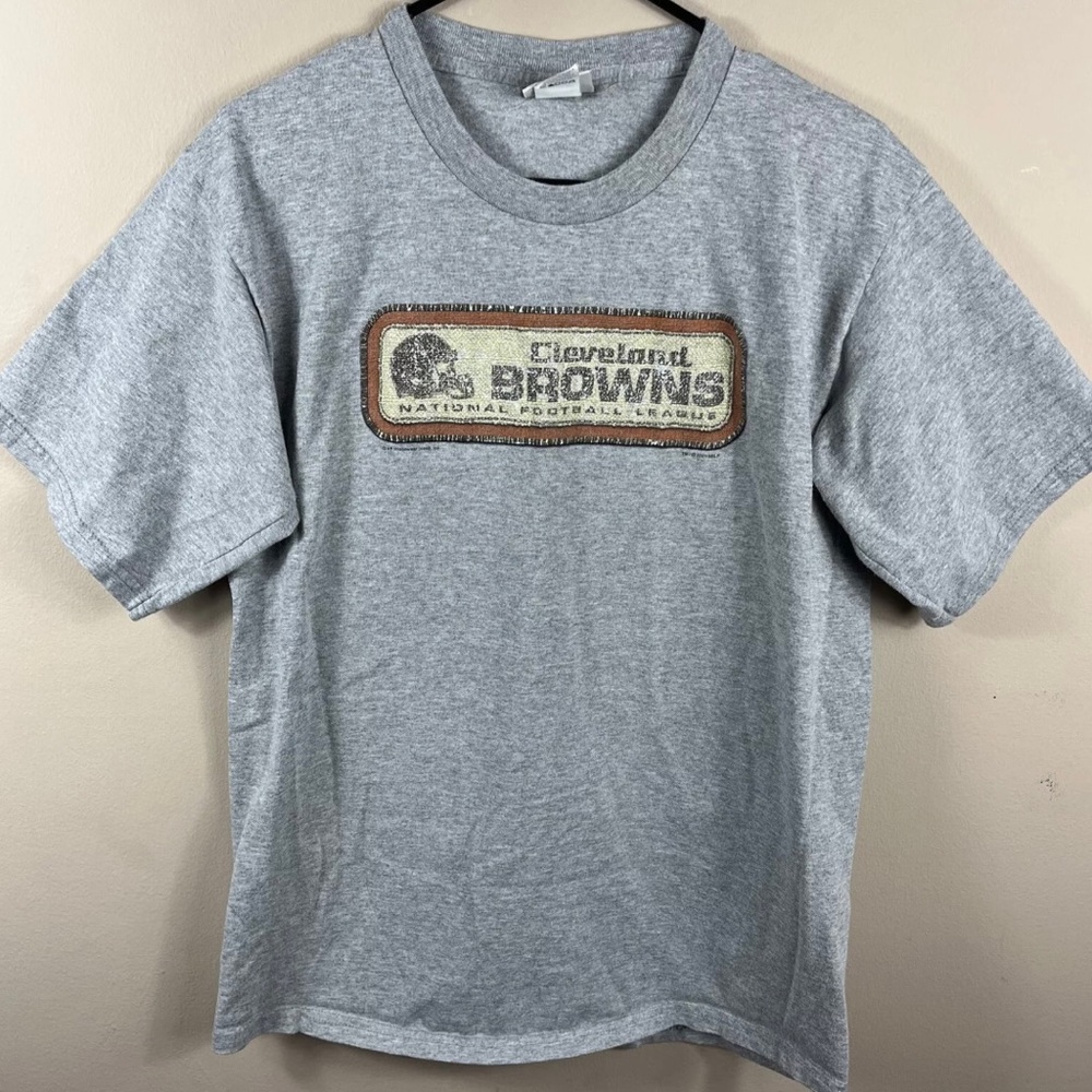 Cleveland Browns Vintage Tshirt 2001 NFL Gray  Adult Sz M Lee Sport Dawg Pound